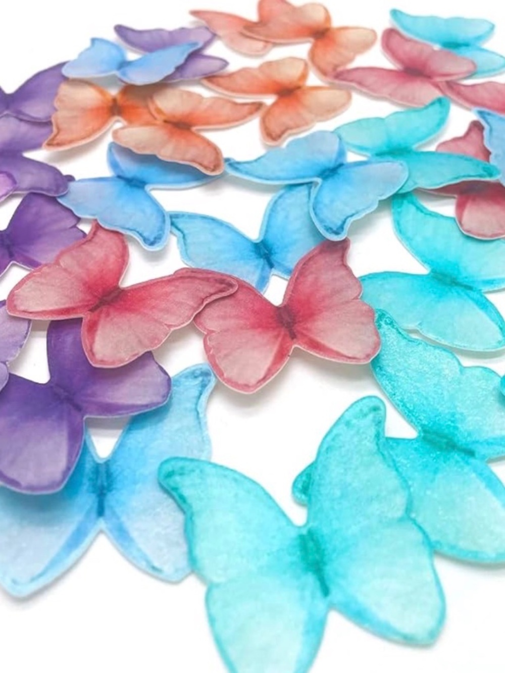 Edible Wafter Butterflies Cup/Cake Toppers (33)